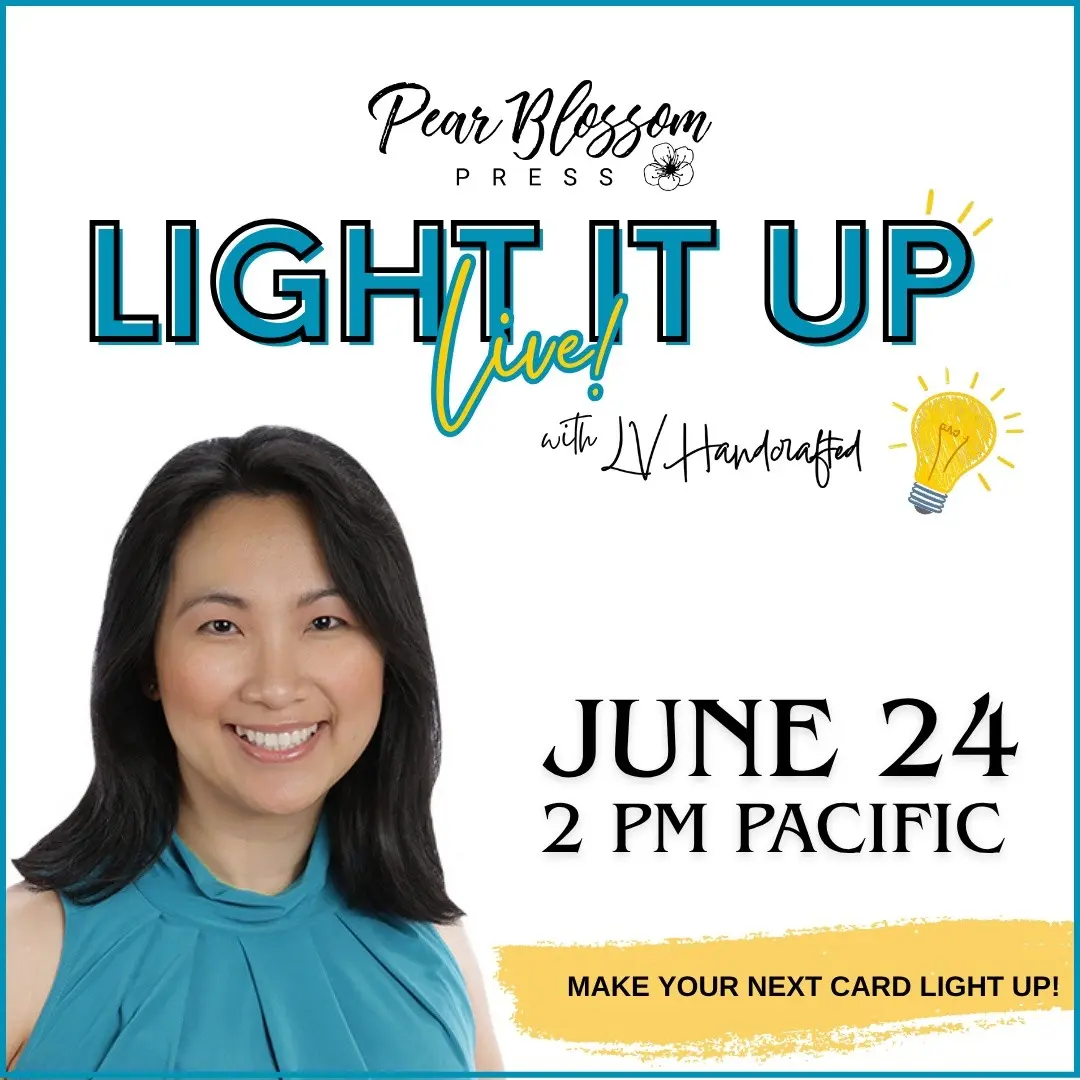 Light it up with Linh @lvhandcrafted today! She's going live on the Pear Blossom Press YT channel soon! 

See you in the live chat - https://www.youtube.com/live/uFppl_8G_vc?is=uieb2o2OKttiYuqw