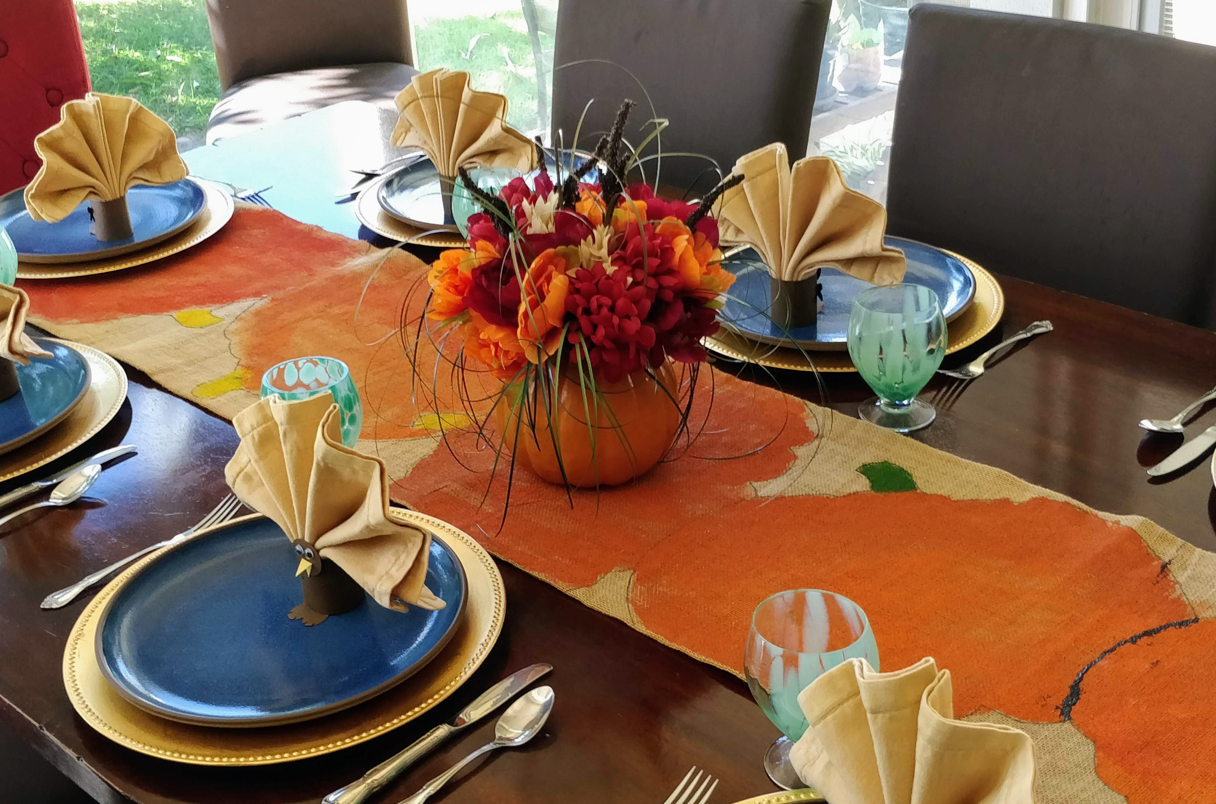 Festive Fall Table Setting