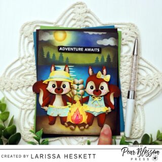 Hello Crafty Friends!! Larissa here today to share a FUN Bonfire Card today using the One Light to make the Bonfire Light Up!! SQUEAL!! I LOVE how this brings the scene to LIFE!! These Summer Camp Images are so SWEET and can be paired with ANY of the Lights to create One of a Kind Cards that would be AMAZING to send with a Child to Summer Camp!! Hope this INSPIRES you!! Happy Crafting, Friends!! 🩵 #pearblossompress #onelight #interactivecards #teamspellbinders #wowembossingpowder