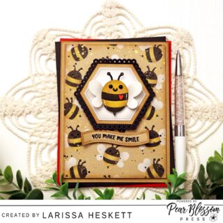 Hello Crafty Friends!! Larissa here today to share a SWEET Spinning Bee Card using the Snap n’ Spin Disks!! These are so EASY to add to your Card Designs to bring the Images to LIFE!! I hope this Card INSPIRES you to give the Snap n’ Spin Disks a try!! They are one of my FAVORITE Products to use for Interactive Cards!! Happy Crafting, Friends!! 🩵