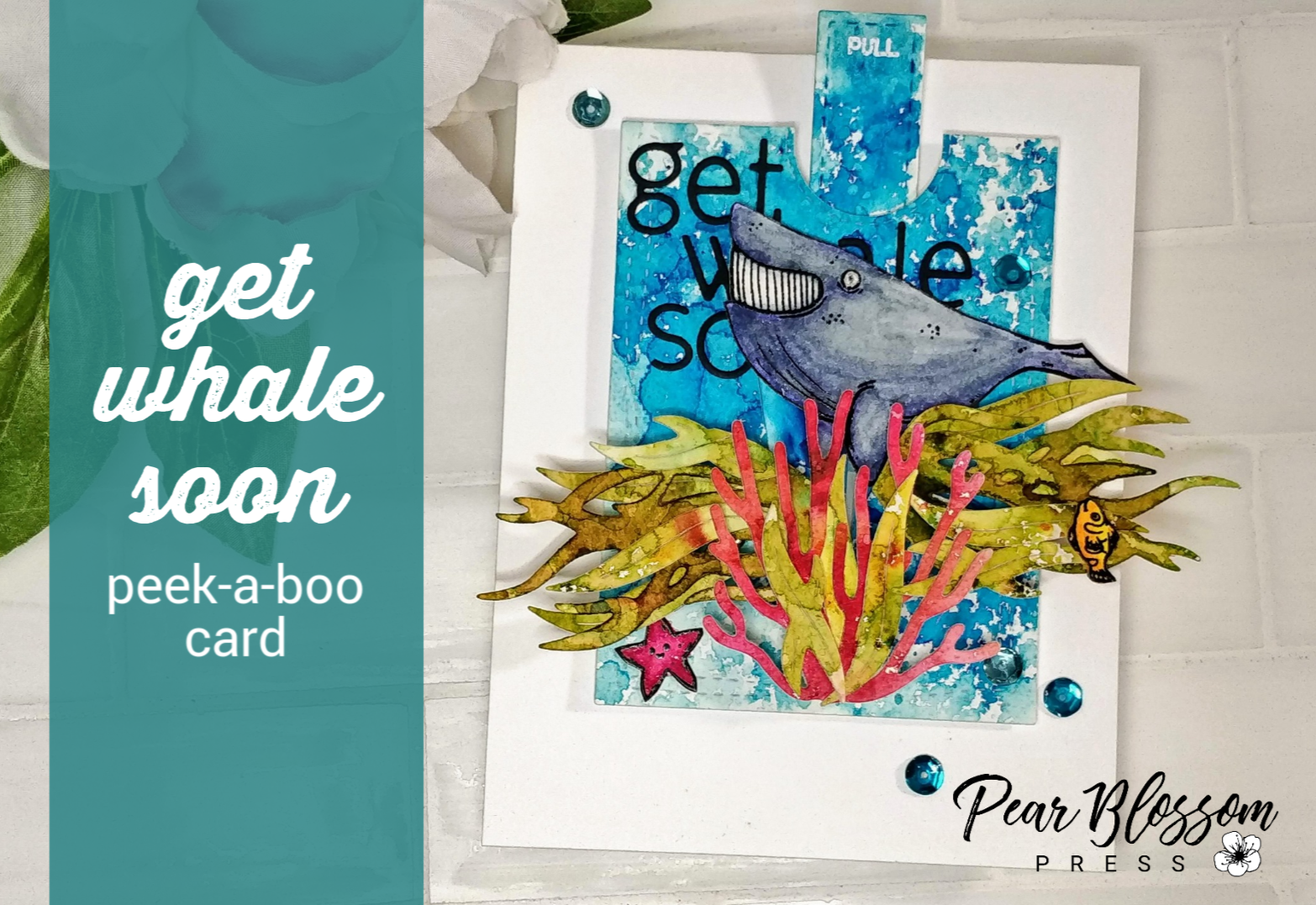 Get Whale Soon Peek-A-Boo Card