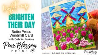 Hey there, crafty friends! It’s Debbie J here from Debbie J’s Crafting Corner, and today I’m bringing a little extra "spark" to a beautiful BetterPress scene. I’ve always loved the elegant, professional look of the Spellbinders BetterPress system, but I wanted to see if I could take it a step further by adding some interactive light!

https://pearblossompress.com/light-up-betterpress-windmill-card/?utm_source=instagram-business&utm_medium=jetpack_social