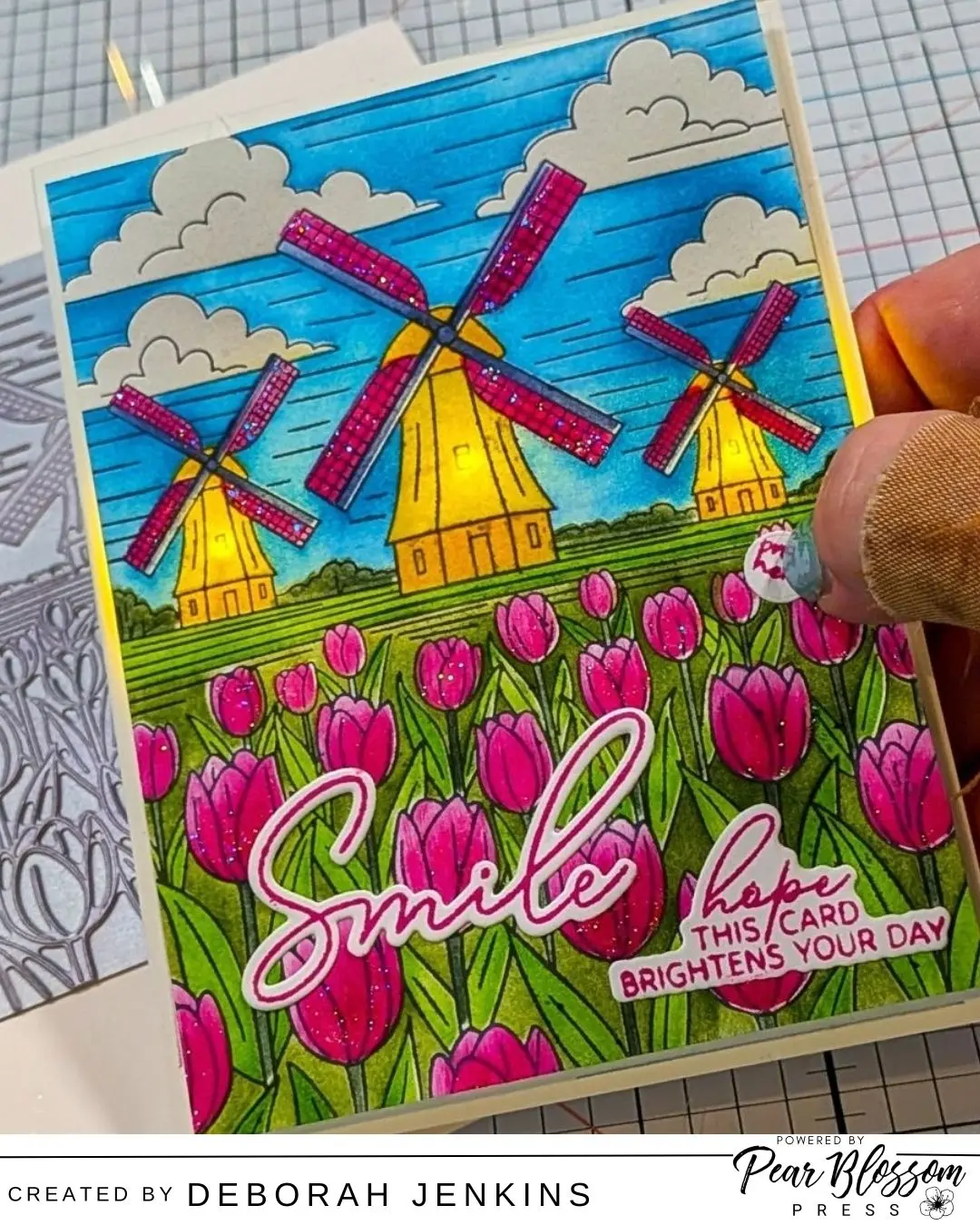 I’ve always loved the elegant, professional look of the Spellbinders BetterPress system, but I love the way that Debbie Jenkins took it a step further by adding some interactive light!  This is so lovely!

Details are on the blog and youtube video.

👉🏻 https://pearblossompress.com/light-up-betterpress-windmill-card/
👉🏻 https://youtu.be/4abjMEaJx7E

@teamspellbinders @rangerink @inklipse