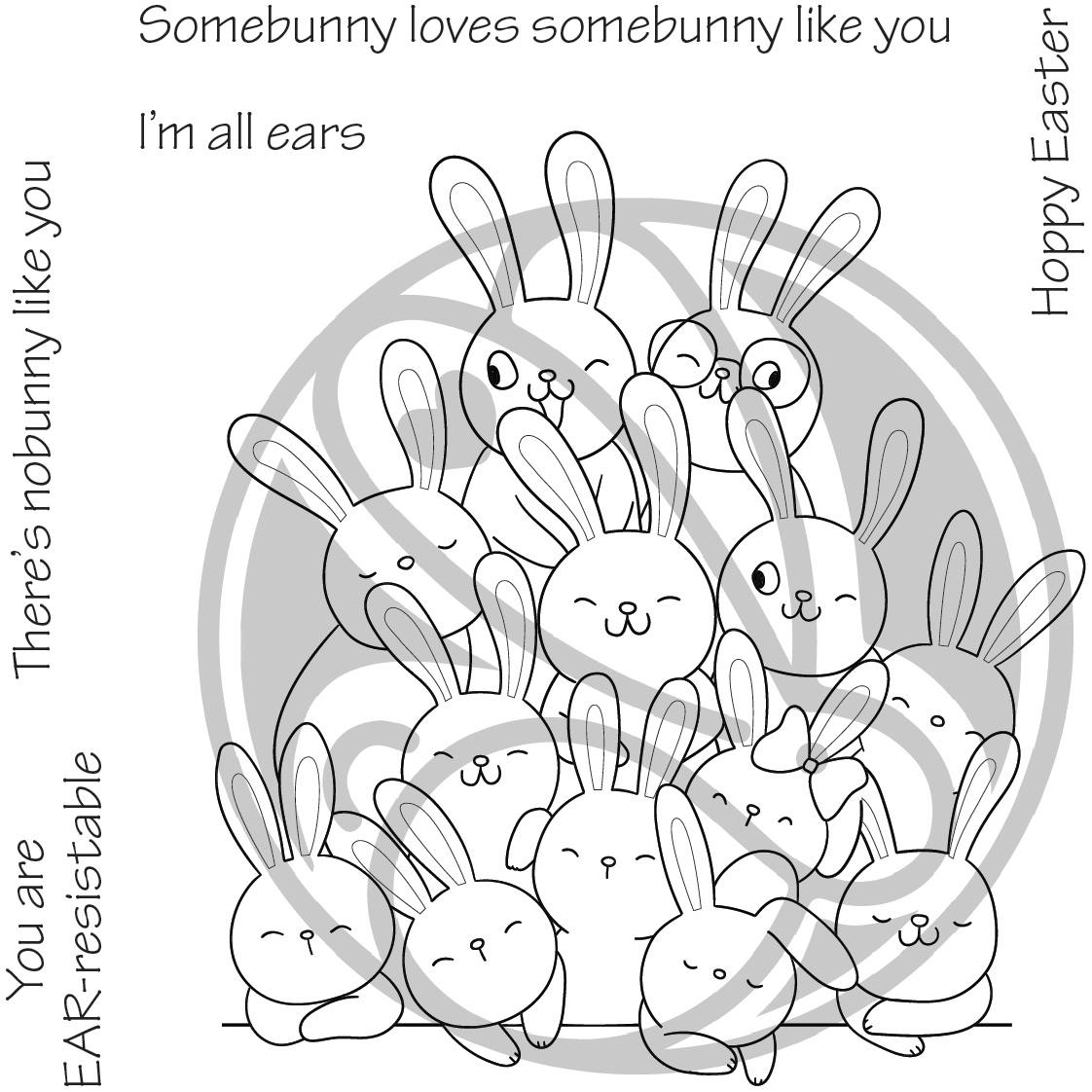 All Ears The Rabbit Hole Designs Clear Stamp