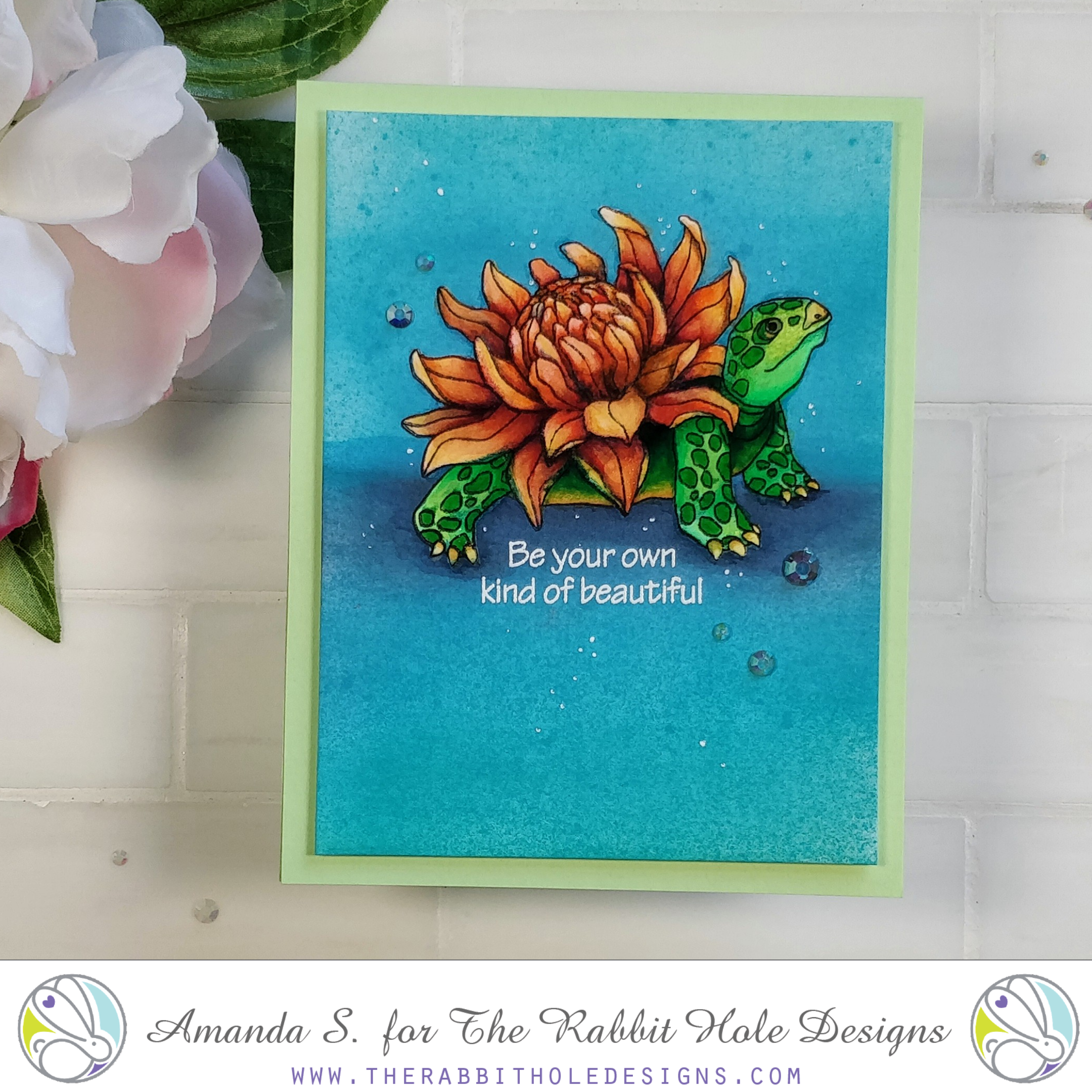 Botanical Turtle Watercolor