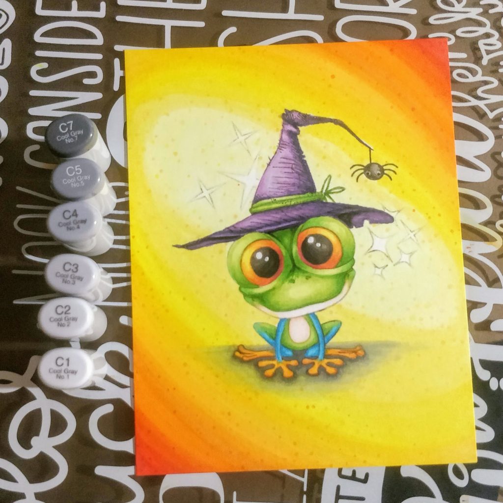 Got A Bug Frog Halloween Card The Rabbit Hole Designs Pear Blossom Press