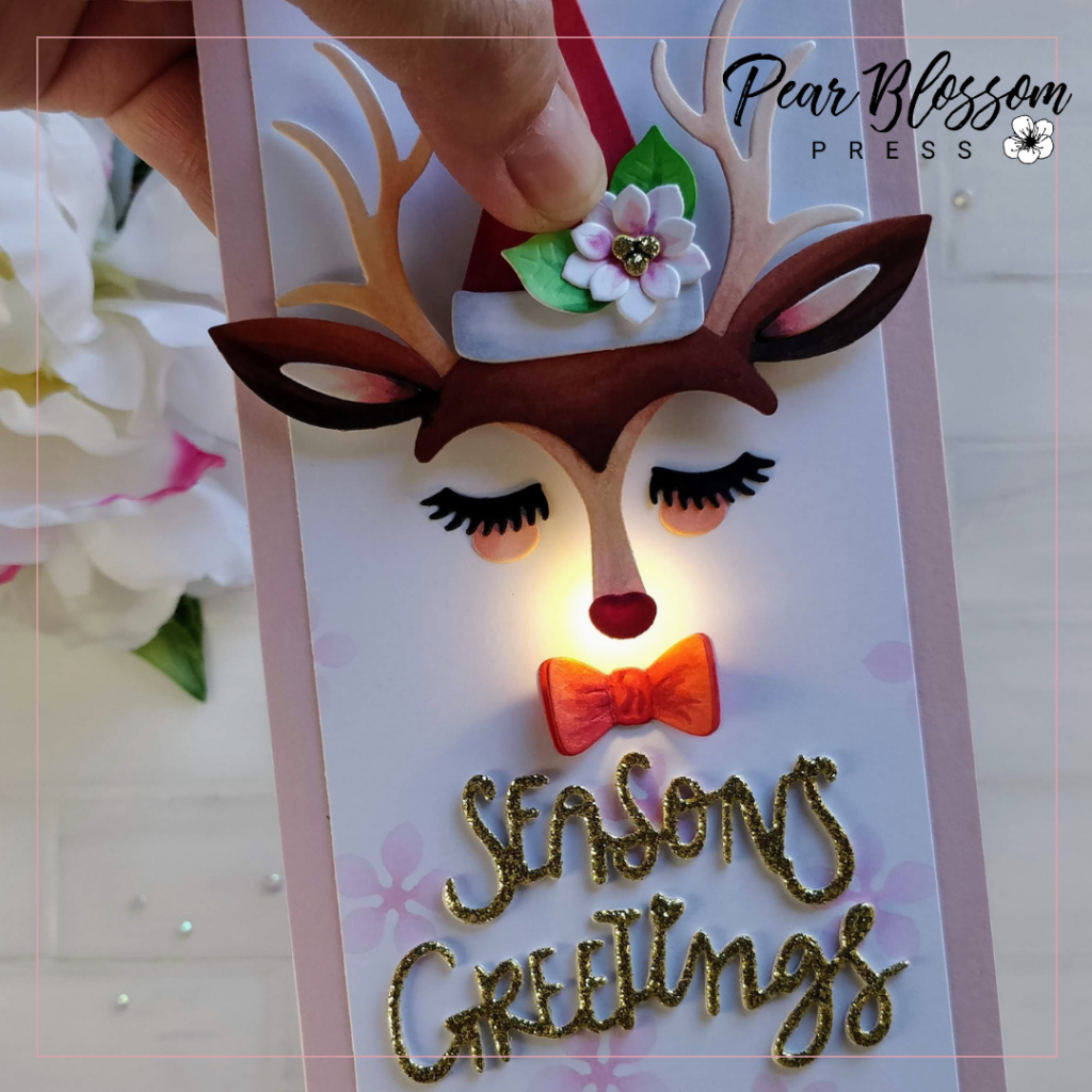 Spellbinders Light Up Reindeer by Pear Blossom Press Amanda Stevens