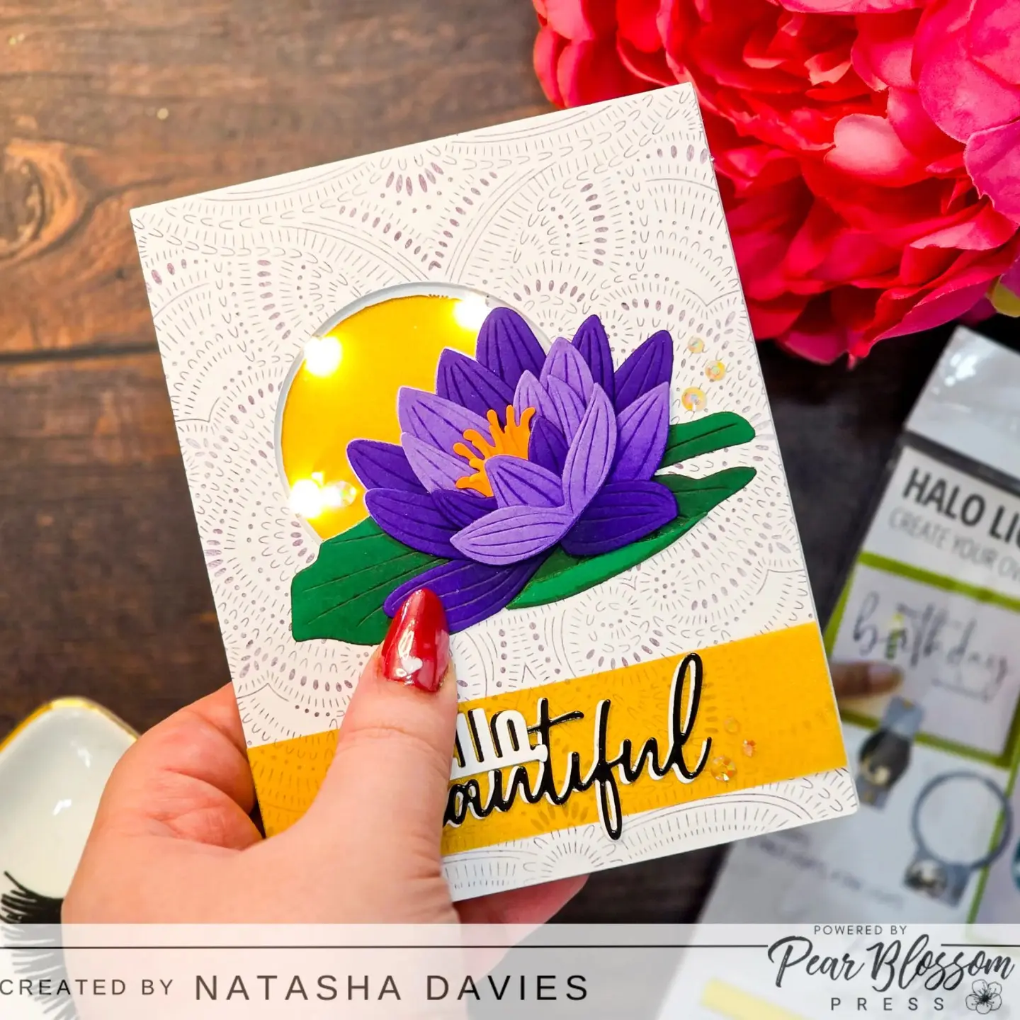 ✨ Who doesn't love a card that GLOWS? ✨

Hey crafty people! It's @handmadebytasha13 and I'm here today to show off this purple floral beauty featuring the Halo Lights from @PearBlossomPress. 💡💜

To be honest, I’m struggling to see the benefit of a static card when you can add this much "wow" factor so easily!

📺 Want to see how it’s made? I’ve got a full tutorial over on the Pear Blossom Press YouTube channel showing you how to build this glow, plus my best tips for using the Press Stamp & Die Bundle for those perfect "push" markers.

👇 Quick Question: If you received a card that lit up, would you keep pressing the button until the battery ran out? (Because I totally would! 😂)

Stay crafty!
Tasha x

https://pearblossompress.com/a-show-stopping-floral-glow-video-tutorial-with-tasha/?utm_source=instagram-business&utm_medium=jetpack_social