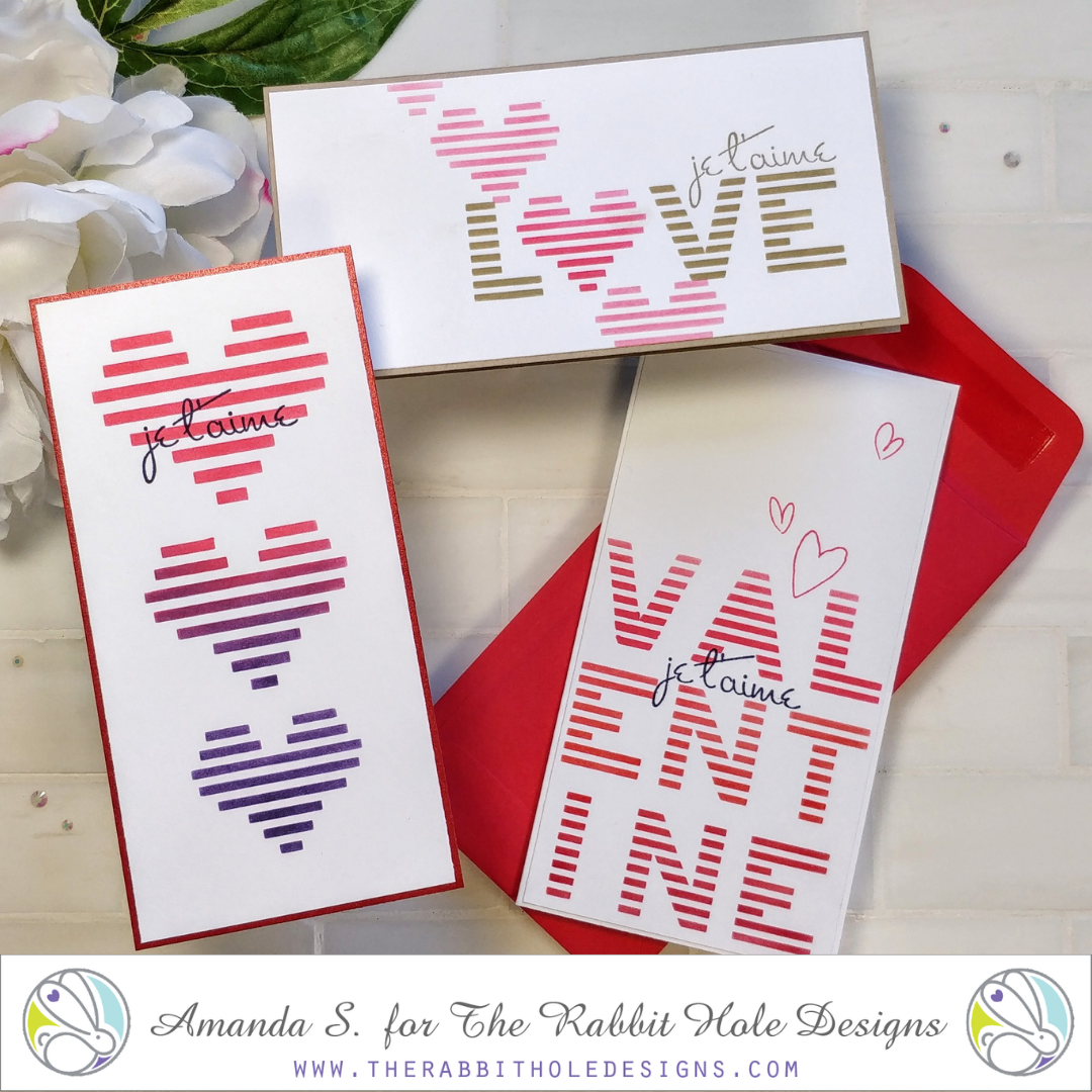 Easy Stenciled Valentines