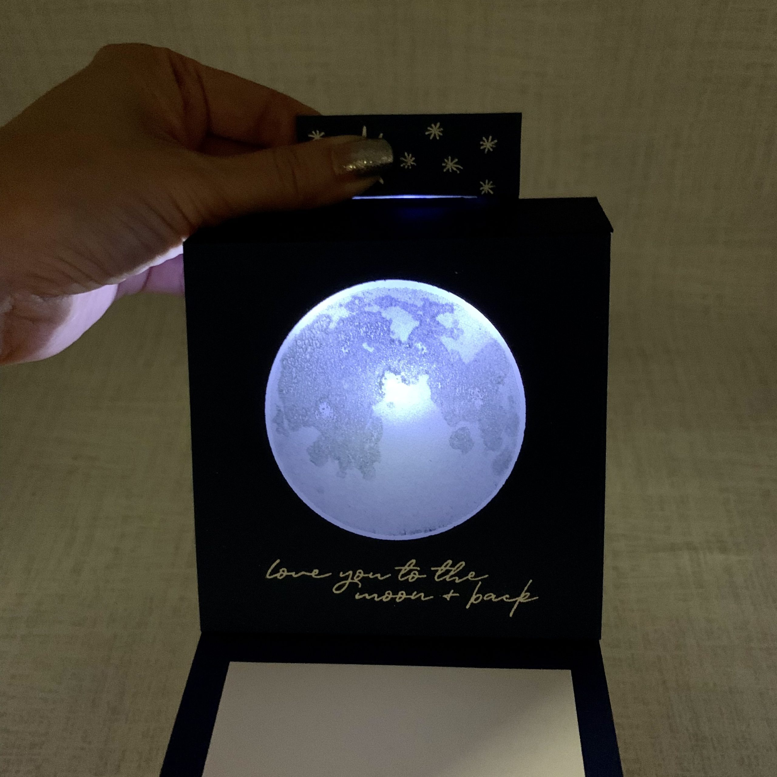 Light-up Pop-up Moon with Vy