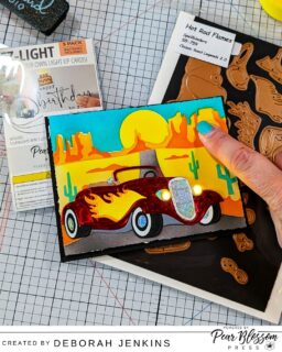 Summer is here!  Let's hit the road in this fun Hot Rod!

And yes, we are safe at night because it has working headlights!

See the magic happen: 

https://www.youtube.com/watch?v=Tm6reYrTVI8
Get the products so you can make your own! 
https://ldli.co/e/6lo7jr2