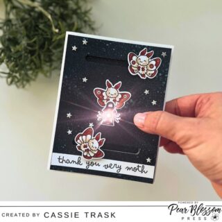 Video — A Double Interactive Card

Hi everyone and welcome back to the Pear Blossom Press Blog! It's Cassie Trask back with another video tutorial to share. I hadn't yet used the new Snap 'n Slides, so I was eager to give them a shot when I got the I Like Moths stamps and dies from Lawn Fawn. The Snap 'n Slides seemed like the perfect tool to get my moths to fly back and forth. And when I saw the little lantern in the set, I knew it needed to light up as well! This was such a fun card to make, and as if adding the Snap 'n Slide and a One Light wasn't enough, I added some glow in the dark clay embellishments....

https://pearblossompress.com/video-a-double-interactive-card/?utm_source=instagram-business&utm_medium=jetpack_social