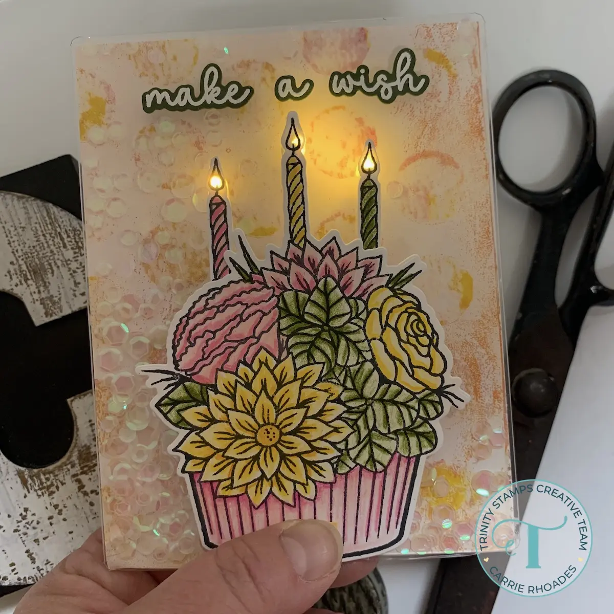 Infinity Light Up Shaker Card