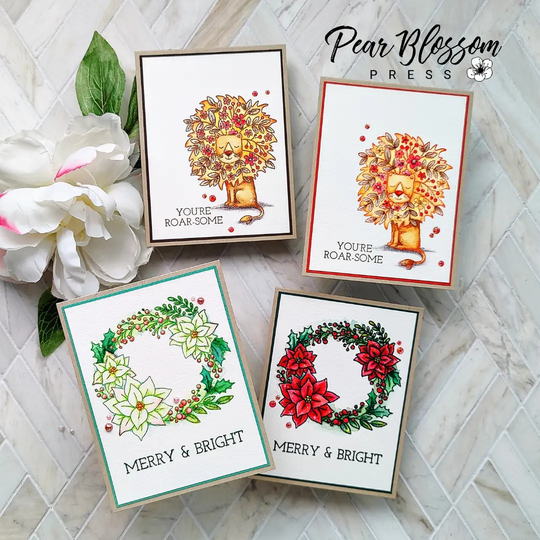 Stamping with Colorful Ink