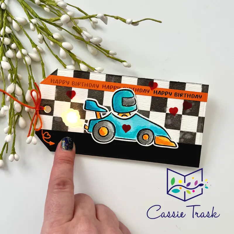 A One Light Birthday Tag