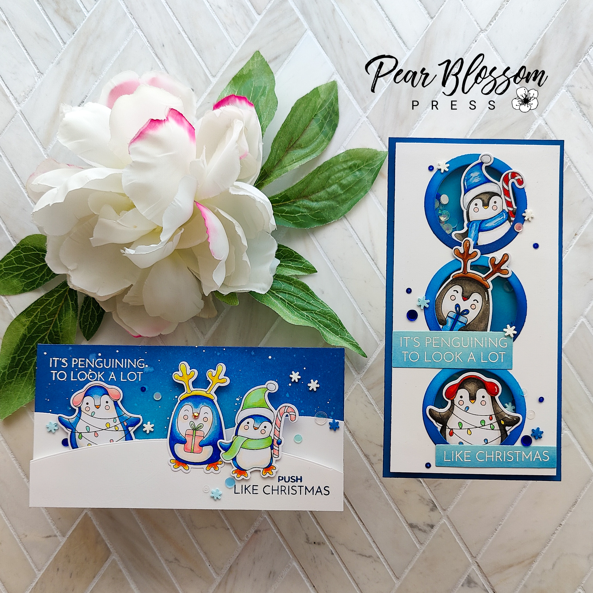 Penguin Party – 1 Stamp Set, 2 Ways!
