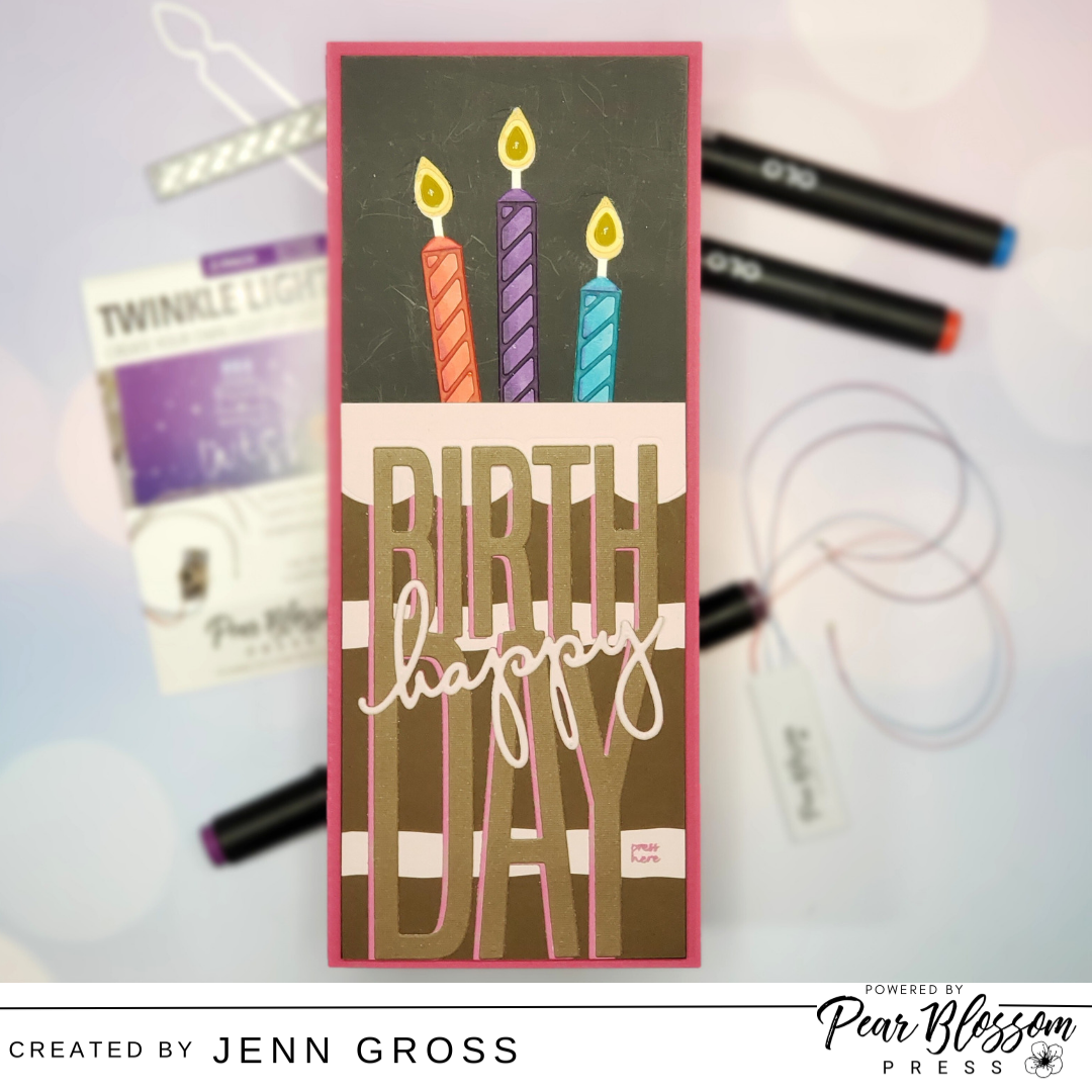 Chocolate Cake Light Up Birthday Card
