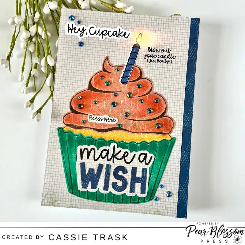 A Candle Light Cupcake Card