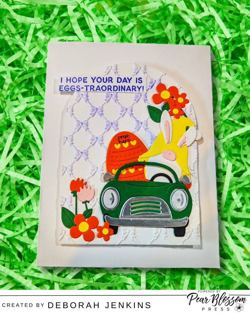 Eggs-traordinary Gnome Drive Light up Card
