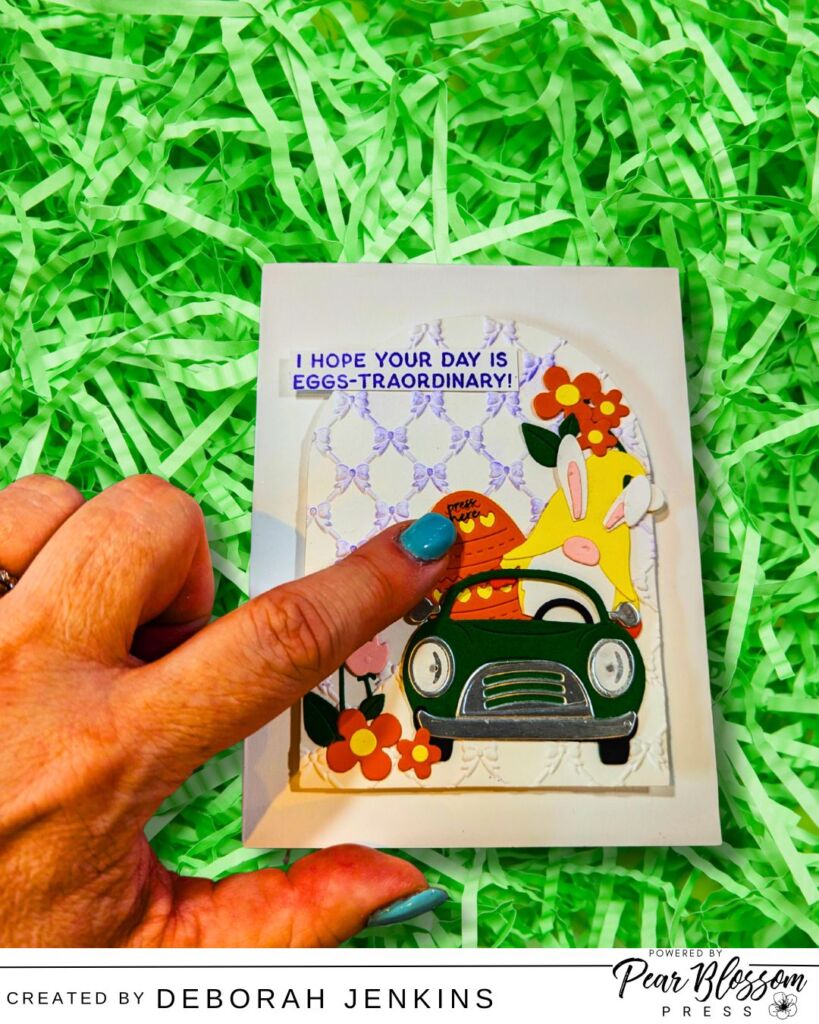 Eggs-traordinary Gnome Drive Light up Card