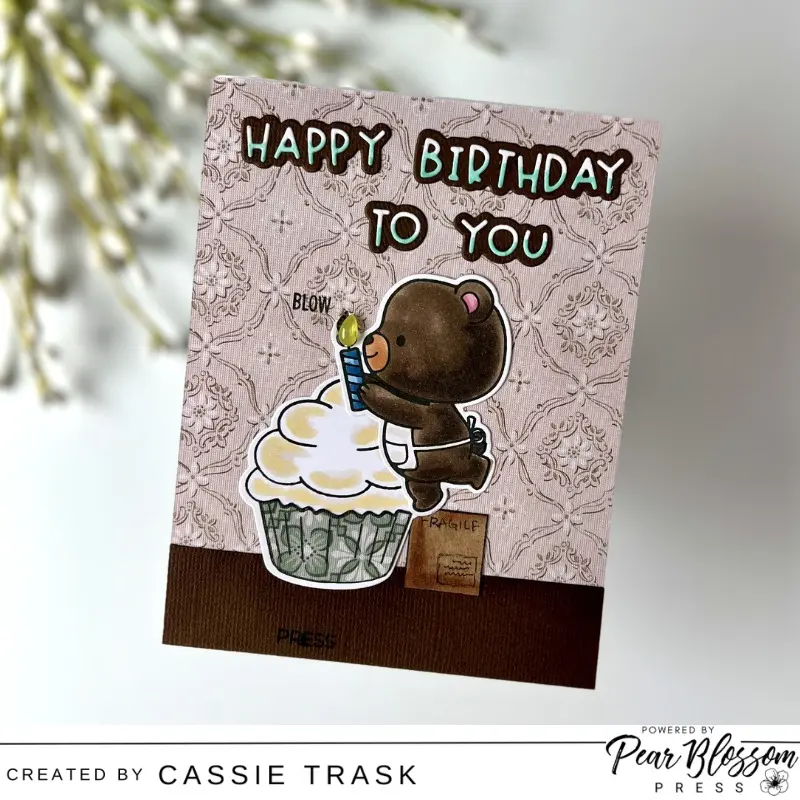 Check out this adorable birthday scene that features our Candle Light!  @cassietcards  made this using some fun new products from @trinitystampsllc  You can see exactly how it all came together by heading over to our YouTube Channel (link in our bio) 💡🎂

#pearblossompress #candlelight #interactivecards