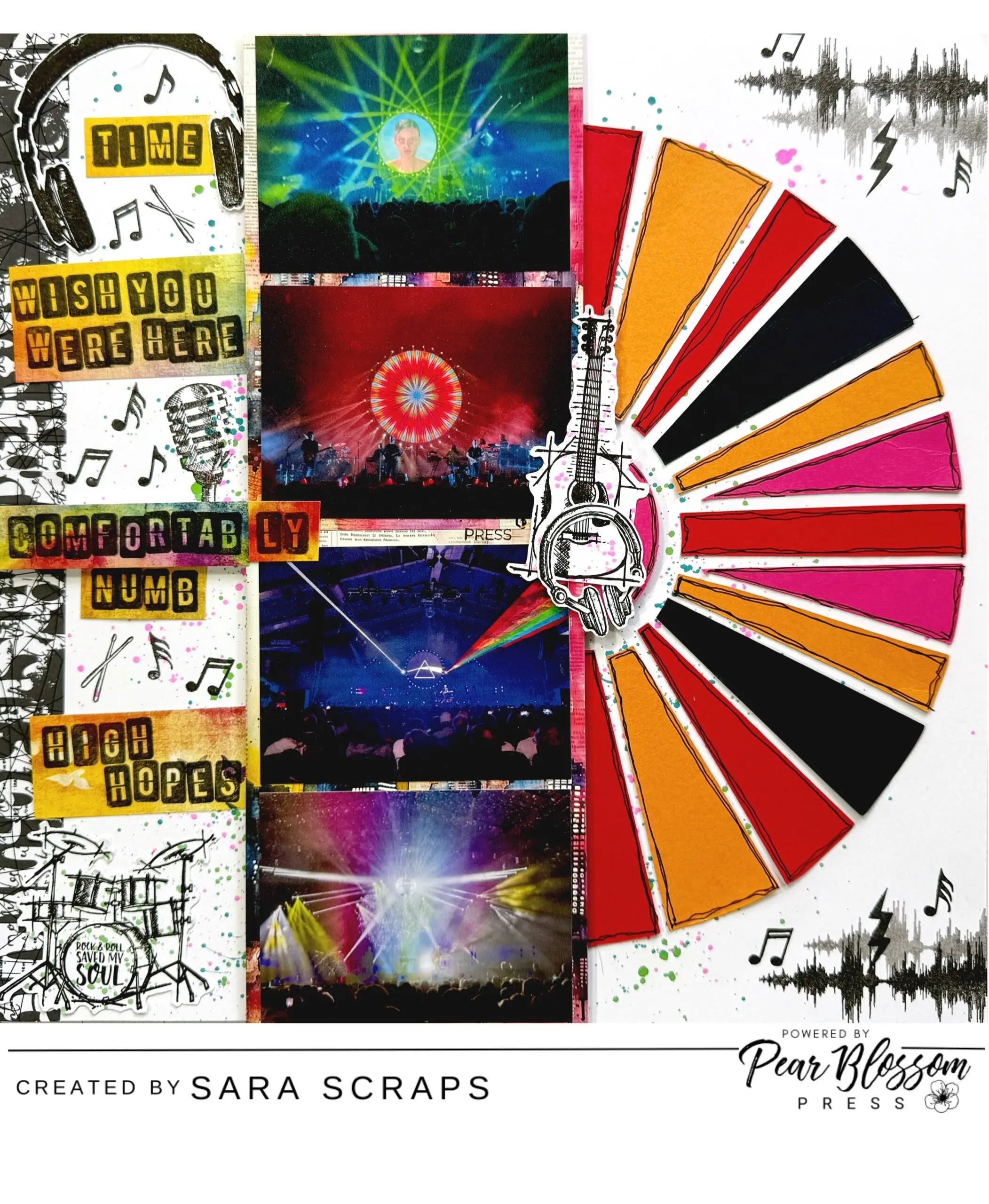 Scrapbooking Layout With A Bright Element!