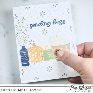 Sending hugs—with a little glow! 💛 Meg, from @iteachstamping, creating a beautiful fall card for you.  I paired our One Light and Colored Vellum with Catherine Pooler Designs supplies for this cozy card. Press the button, and that sweet candle lights up!

See the card and peek behind the scenes on the blog - Link in Bio 💡

What would you light up on a card? 

#PearBlossomPress #LightUpCards #CardMaking
