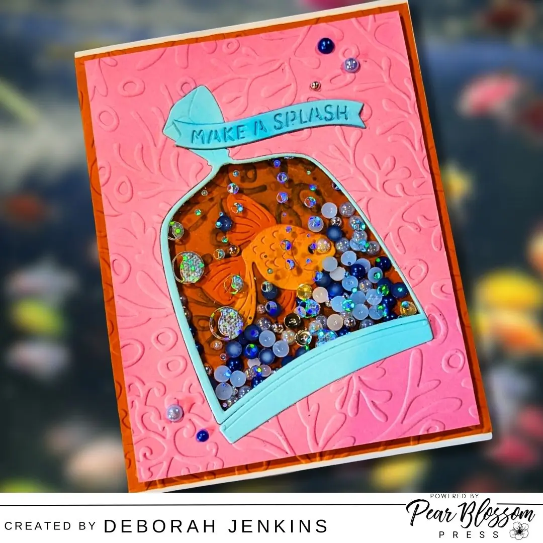 ‘Make a Splash’ Shaker Card |  @DebbieJsCraftingCorner ​