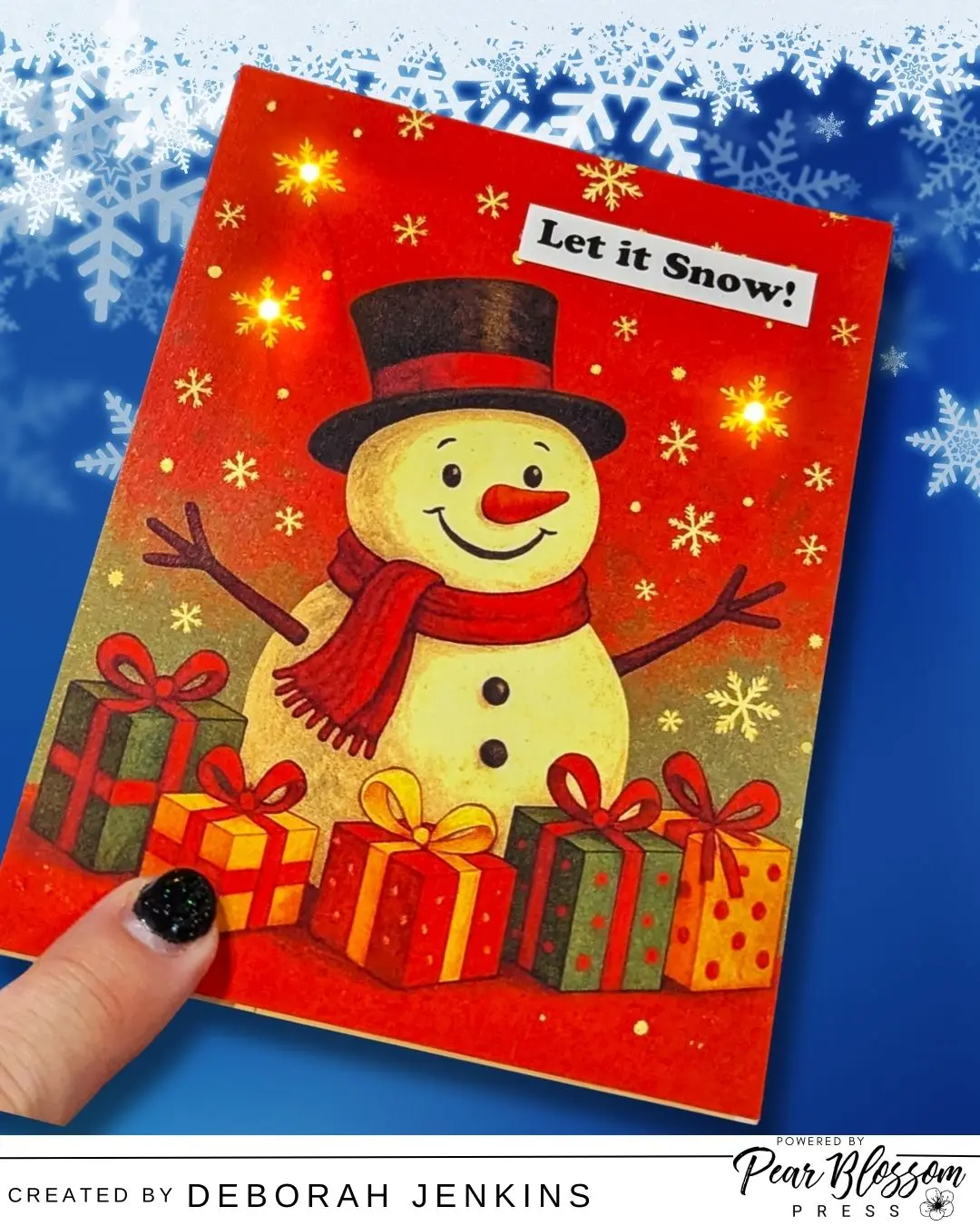 Make This EASY Light-Up Snowman Card for the Holidays!