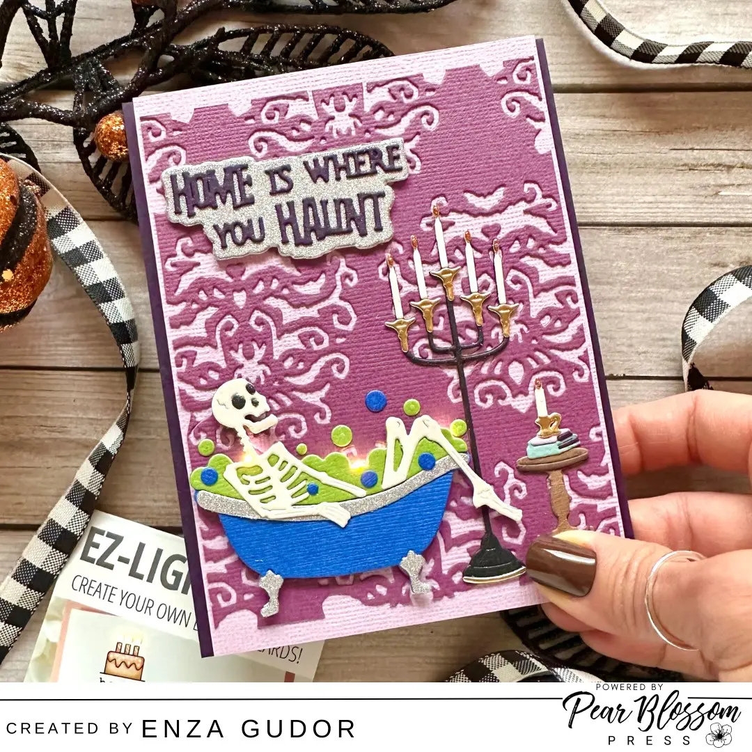 Spooktacular Light-Up Halloween Card with EZ Lights