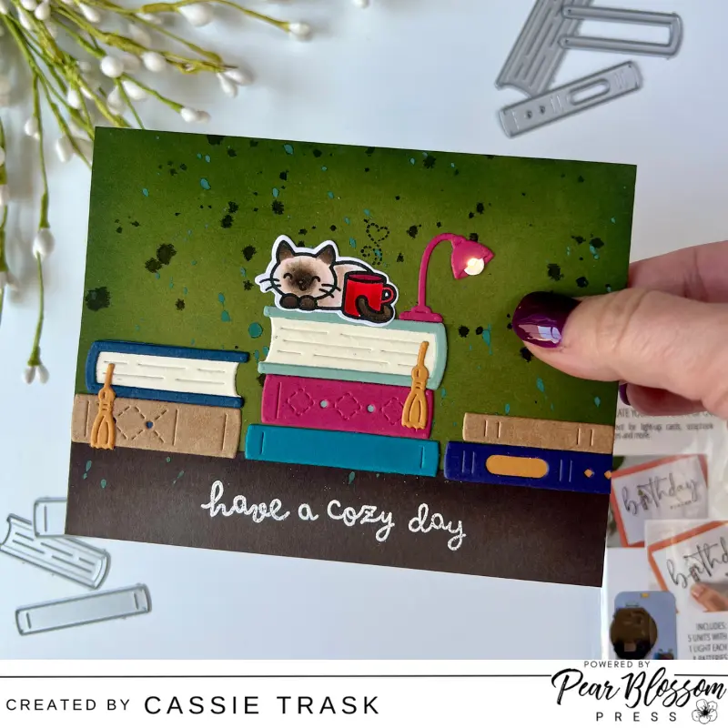 Cozy Cats and a One Light Interactive Card