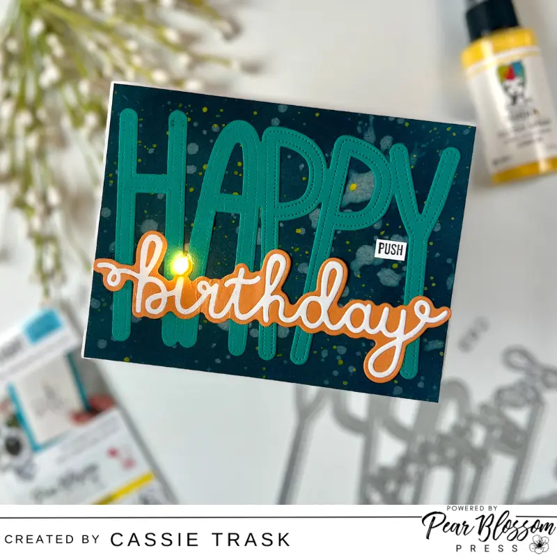 A Happy Birthday Candle Light Card