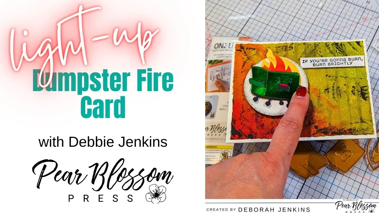 Burn Brightly Light-up Dumpster Fire Card