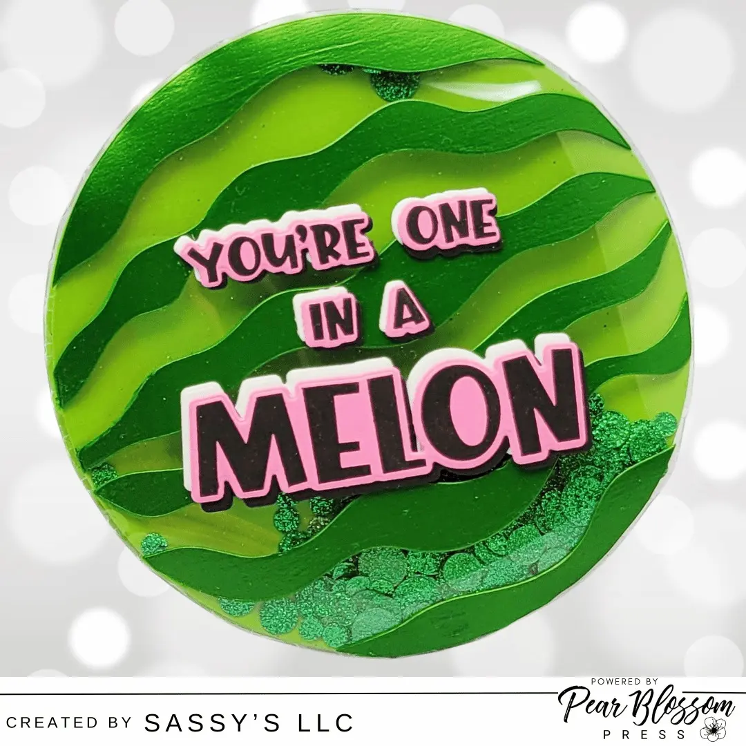Hi Friends, Sara Lihz here from @sassysllc and today I have a fun card for you; it's the ultimate summer shaker, spinner card! Watermelon? Yes, please! 

Check out the full tutorial over on the Pear Blossom Press channel. 

#cardmaking #interactivecards #pearbloosompress