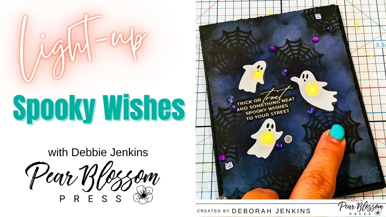 How to Create an EASY Spooky Ghost Light-up Card