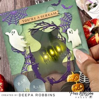 Glow & Ghosts: Interactive Halloween Card Scene

Hi crafty friends — it’s Dee from @deezinesbyd here, and today I’m sharing a spooktacular card that brings a whole new level of eerie dimension, glowing light, and magical depth to your Halloween cardmaking! This layered Halloween card features intricate die-cut background panels, ink-blended creepy trees and spiderwebs, playful floating ghosts, and a thrilling interactive surprise: a glowing "BOO" window powered by Pear Blossom Press Mirror Sheets and EZ-Lights! There’s something extra special about a handmade card with tactile, interactive elements — it instantly turns your project into a memorable, keepsake experience that family and friends will treasure....

https://pearblossompress.com/glow-ghosts-interactive-halloween-card-scene/?utm_source=instagram-business&utm_medium=jetpack_social